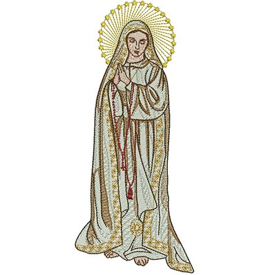 Matriz de matriz Matriz De Bordado Nossa Senhora De Fátima Parte 1